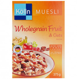 Kolln Muesli Wholegrain Fruit & Oats, Fruchte  Box  375 grams